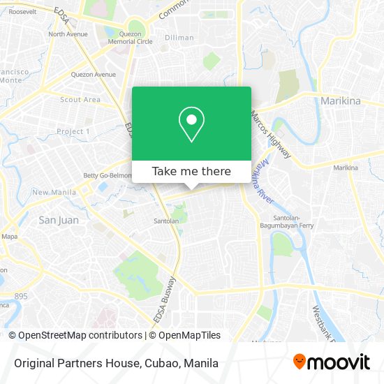 Original Partners House, Cubao map