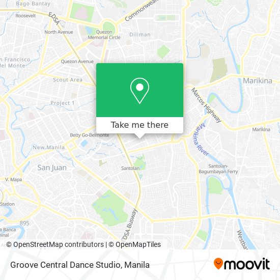 Groove Central Dance Studio map