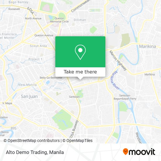 Alto Demo Trading map