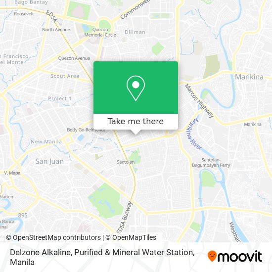 Delzone Alkaline, Purified & Mineral Water Station map