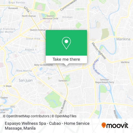 Espasyo Wellness Spa - Cubao - Home Service Massage map
