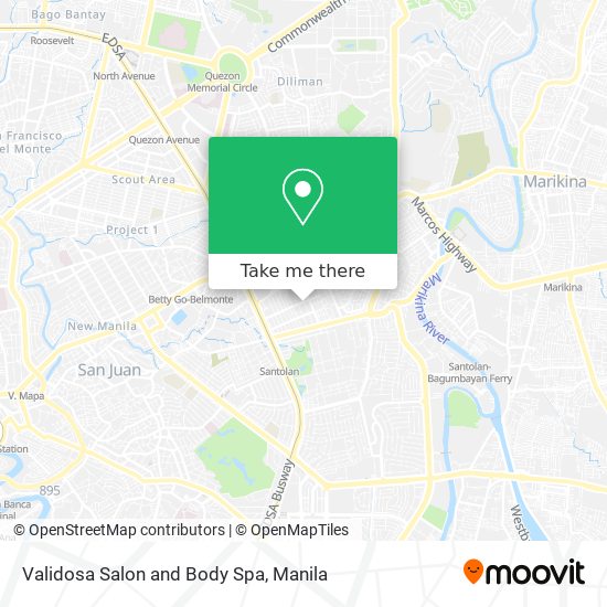 Validosa Salon and Body Spa map