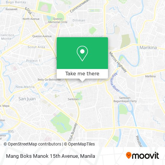 Mang Boks Manok 15th Avenue map