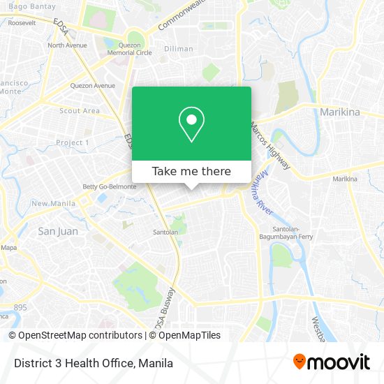 District 3 Health Office map