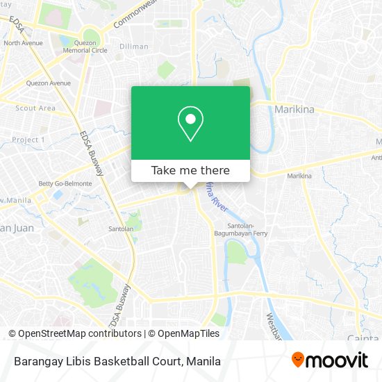 Barangay Libis Basketball Court map