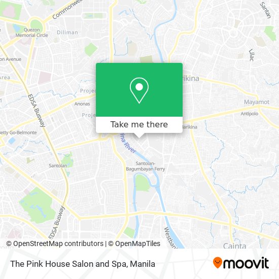 The Pink House Salon and Spa map
