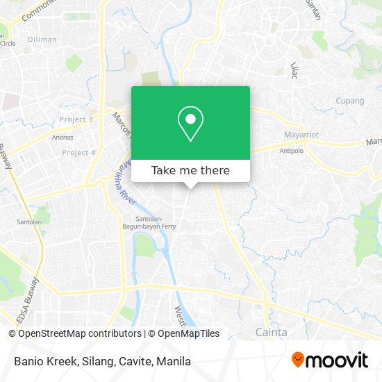Banio Kreek, Silang, Cavite map
