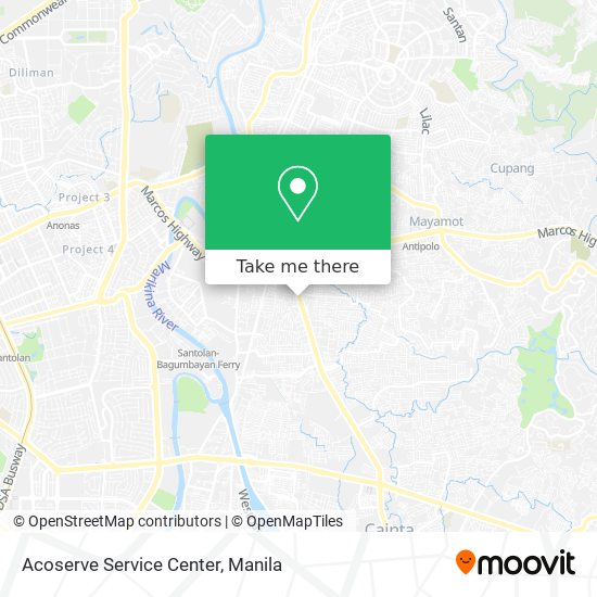 Acoserve Service Center map