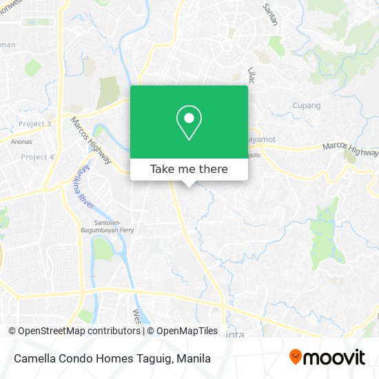 Camella Condo Homes Taguig map