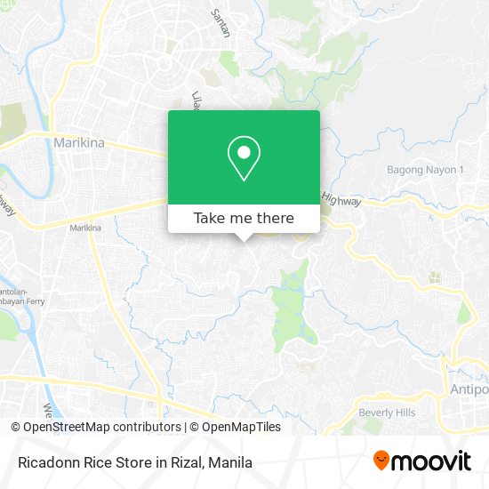 Ricadonn Rice Store in Rizal map