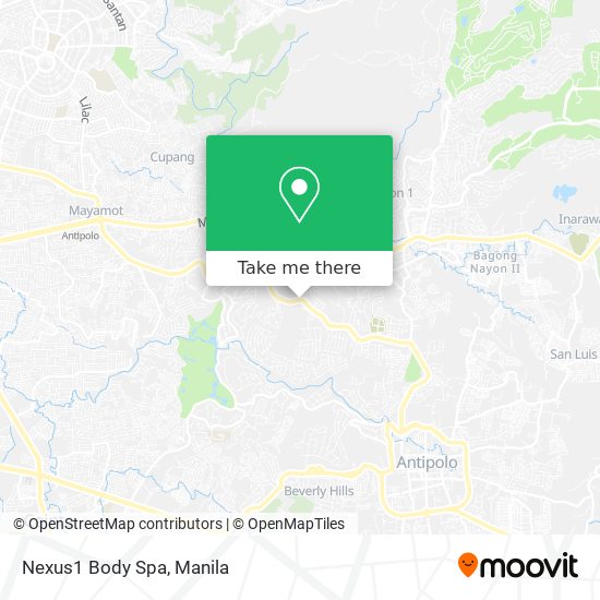 Nexus1 Body Spa map