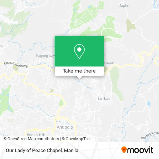 Our Lady of Peace Chapel map