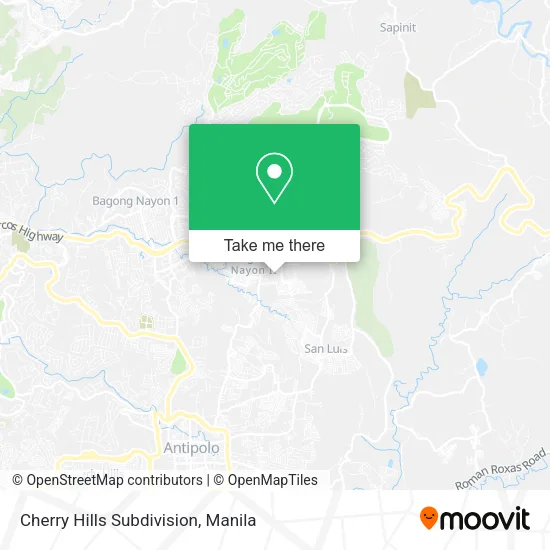 Cherry Hills Subdivision map