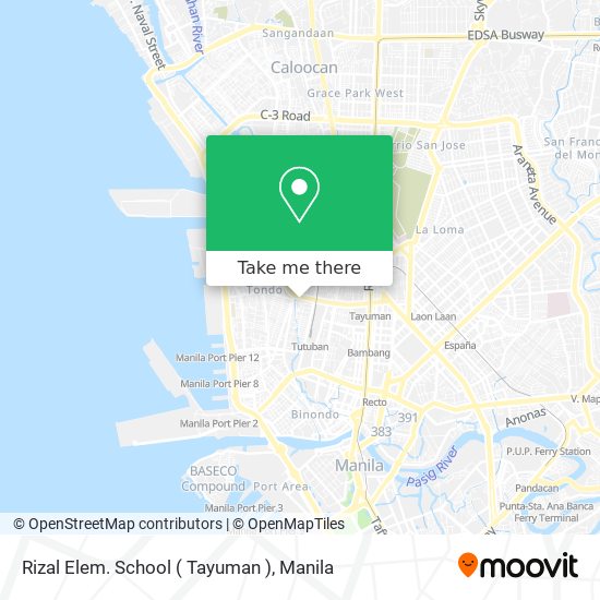 Rizal Elem. School ( Tayuman ) map
