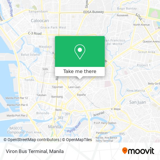 Viron Bus Terminal map