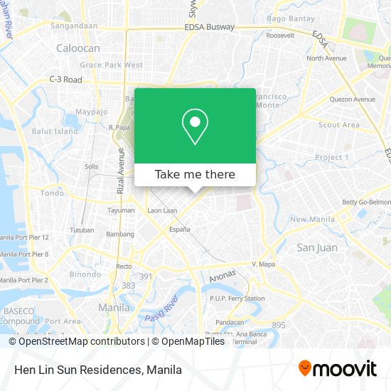 Hen Lin Sun Residences map