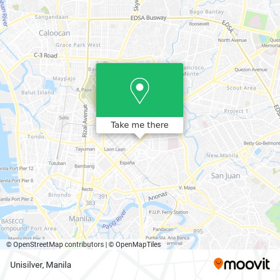 Unisilver map