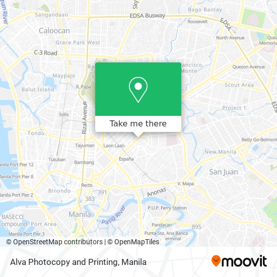 Alva Photocopy and Printing map