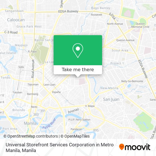 Universal Storefront Services Corporation in Metro Manila map