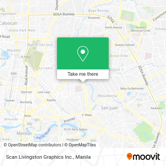 Scan Livingston Graphics Inc. map