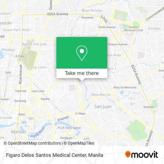 Figaro Delos Santos Medical Center map