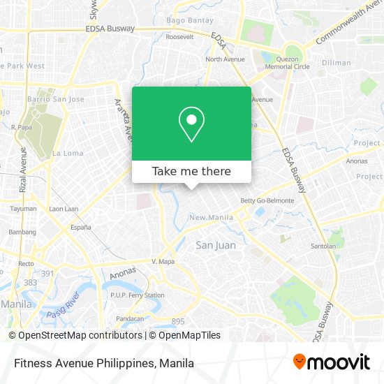 Fitness Avenue Philippines map