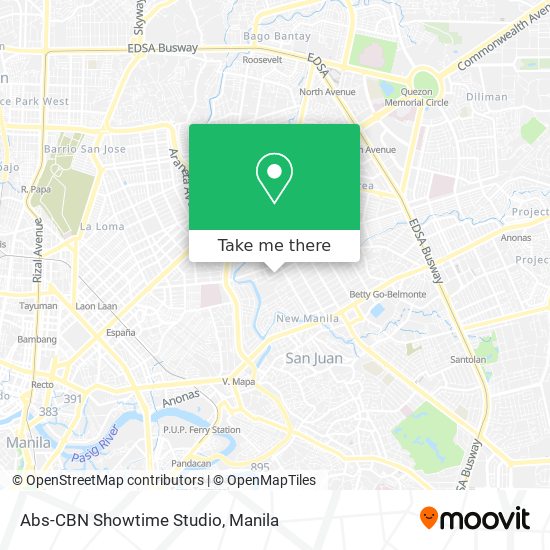 Abs-CBN Showtime Studio map