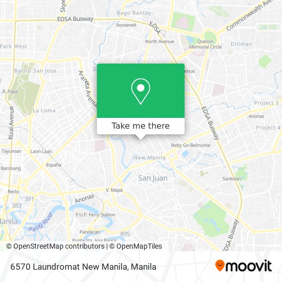 6570 Laundromat New Manila map