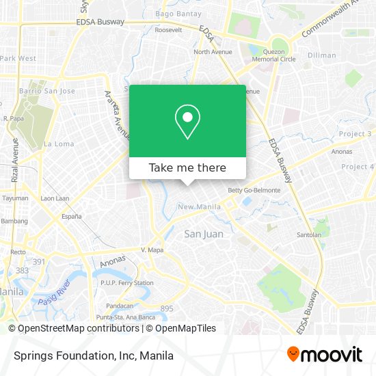 Springs Foundation, Inc map