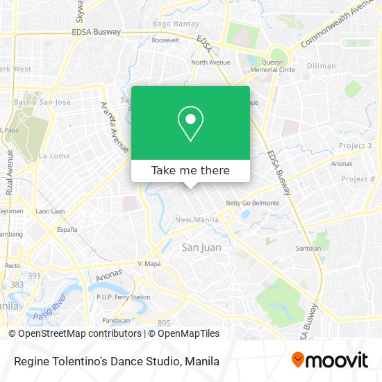 Regine Tolentino's Dance Studio map