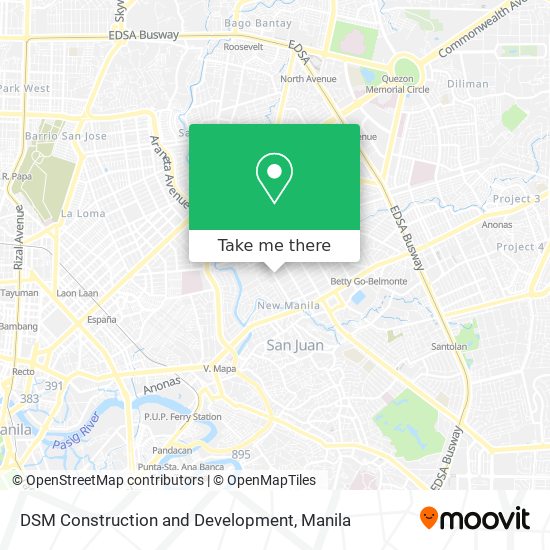 DSM Construction and Development map