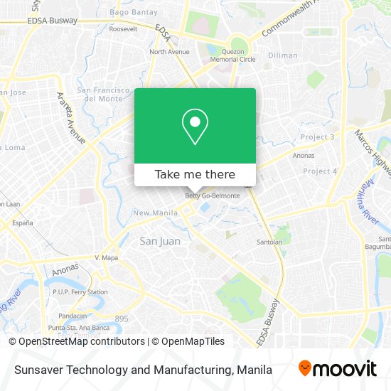Sunsaver Technology and Manufacturing map
