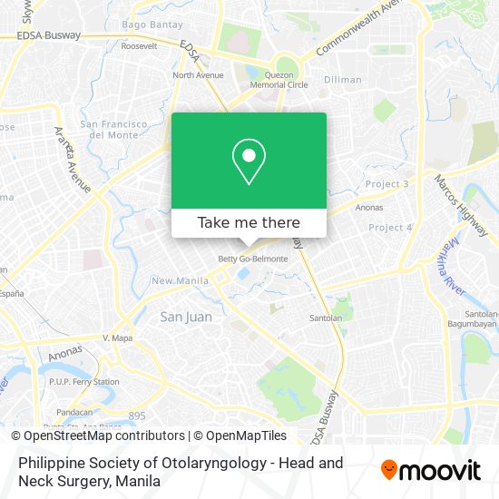 Philippine Society of Otolaryngology - Head and Neck Surgery map