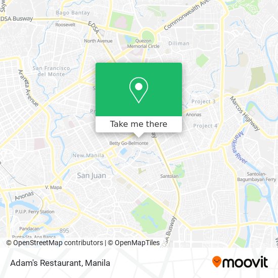 Adam's Restaurant map