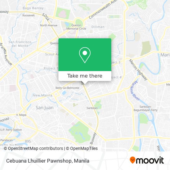 Cebuana Lhuillier Pawnshop map