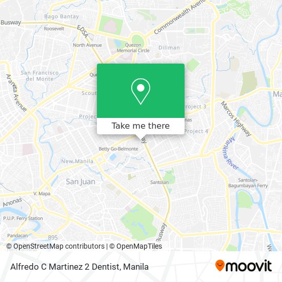 Alfredo C Martinez 2 Dentist map