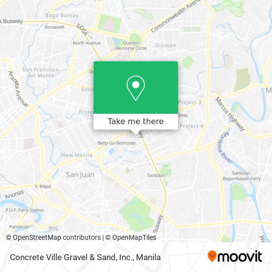 Concrete Ville Gravel & Sand, Inc. map