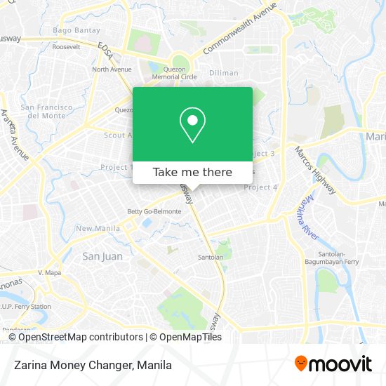 Zarina Money Changer map