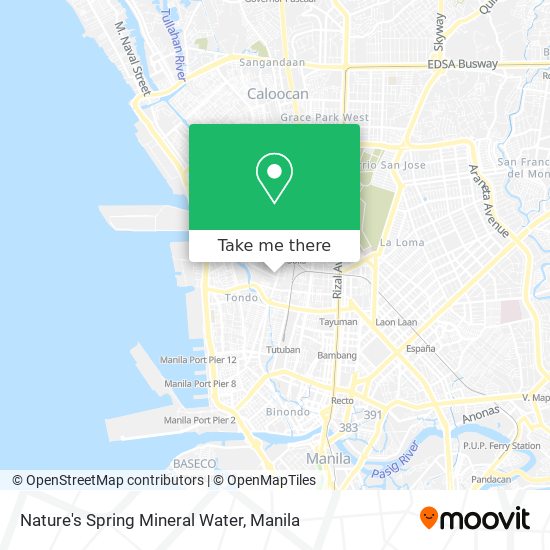 Nature's Spring Mineral Water map