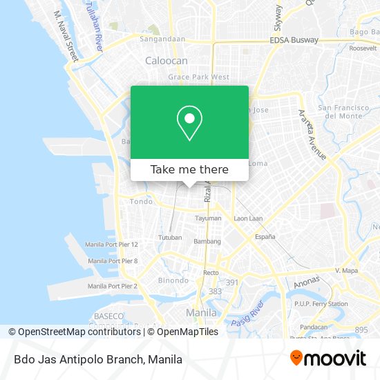 Bdo Jas Antipolo Branch map