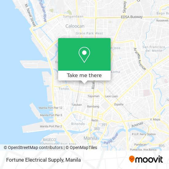 Fortune Electrical Supply map