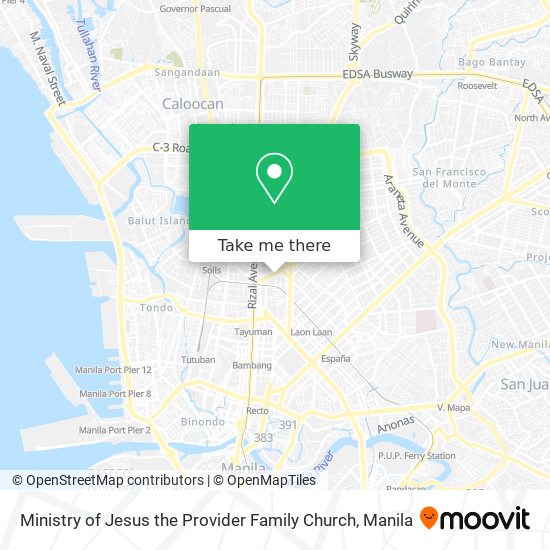 Ministry of Jesus the Provider Family Church map