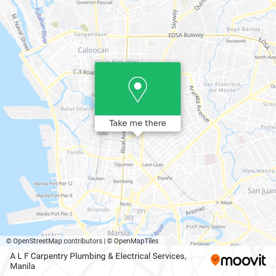 A L F Carpentry Plumbing & Electrical Services map