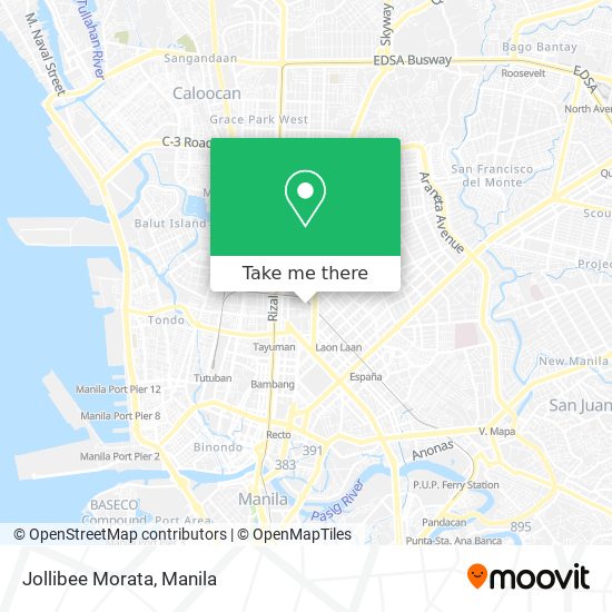 Jollibee Morata map