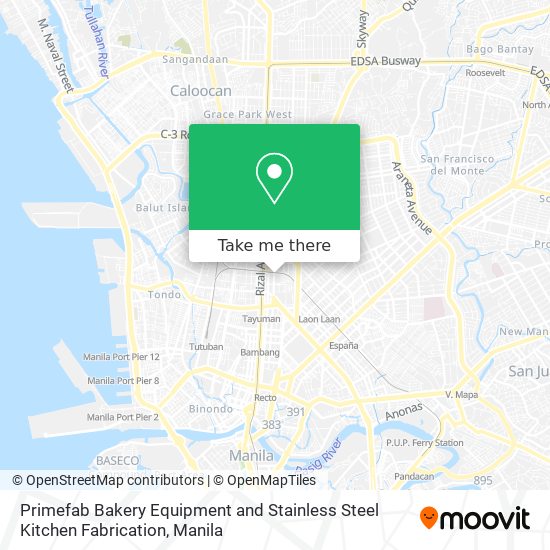 Primefab Bakery Equipment and Stainless Steel Kitchen Fabrication map