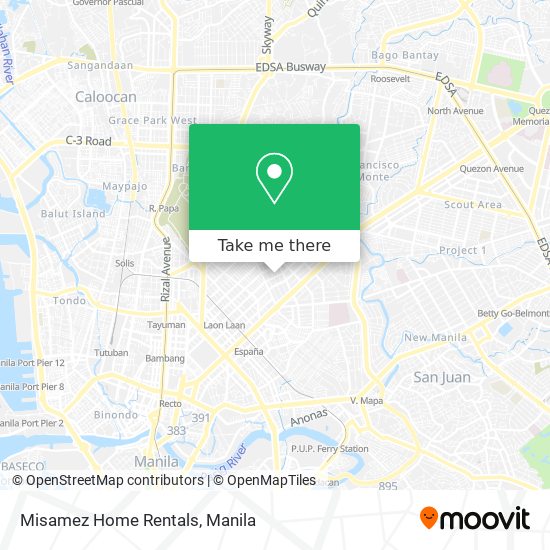 Misamez Home Rentals map