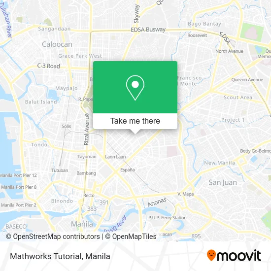Mathworks Tutorial map