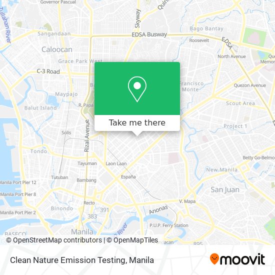 Clean Nature Emission Testing map