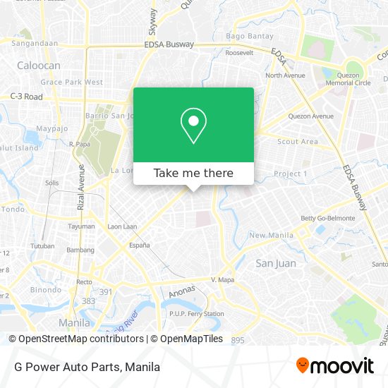 G Power Auto Parts map