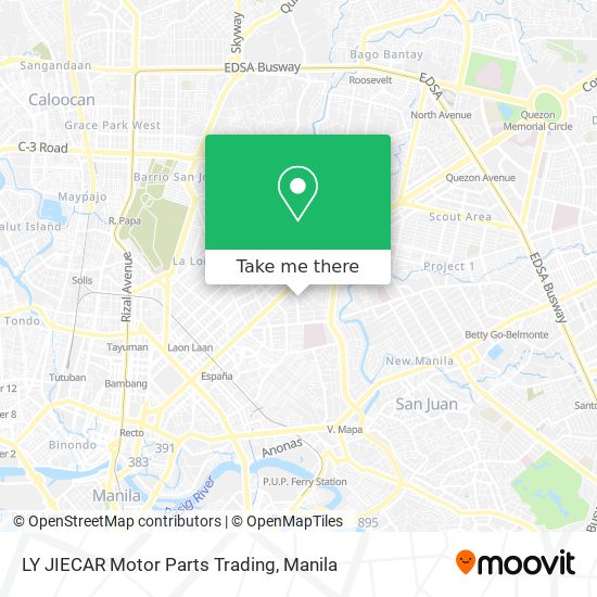 LY JIECAR Motor Parts Trading map